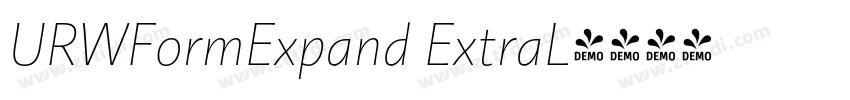 URWFormExpand ExtraL字体转换